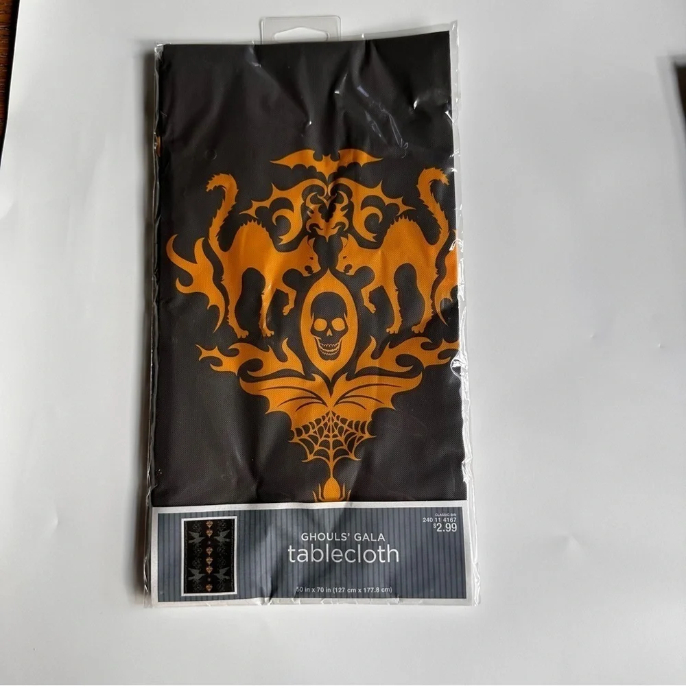 Target set of two Halloween Plastic Tableclothes